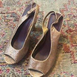 Madden girl rose gold sparkly heels